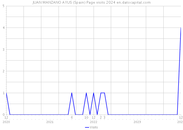 JUAN MANZANO AYUS (Spain) Page visits 2024 