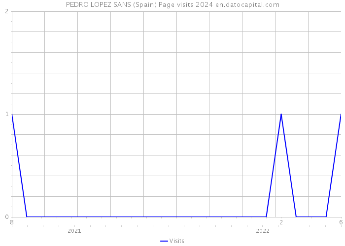 PEDRO LOPEZ SANS (Spain) Page visits 2024 