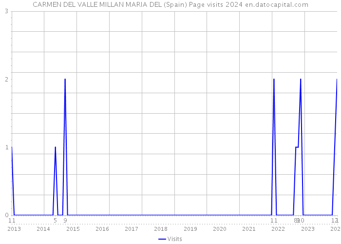 CARMEN DEL VALLE MILLAN MARIA DEL (Spain) Page visits 2024 