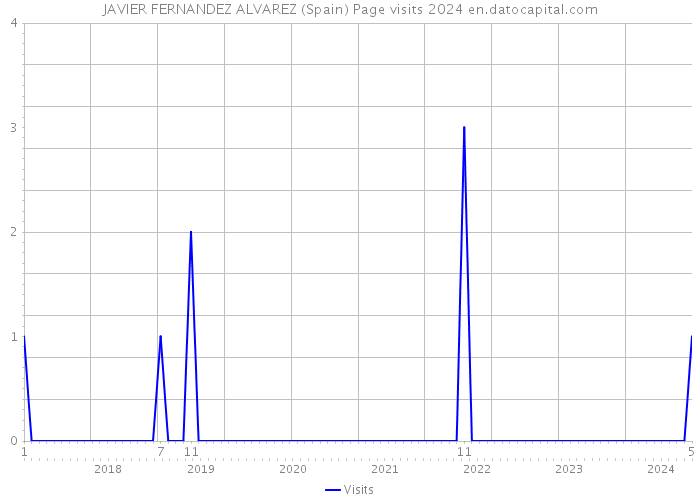 JAVIER FERNANDEZ ALVAREZ (Spain) Page visits 2024 