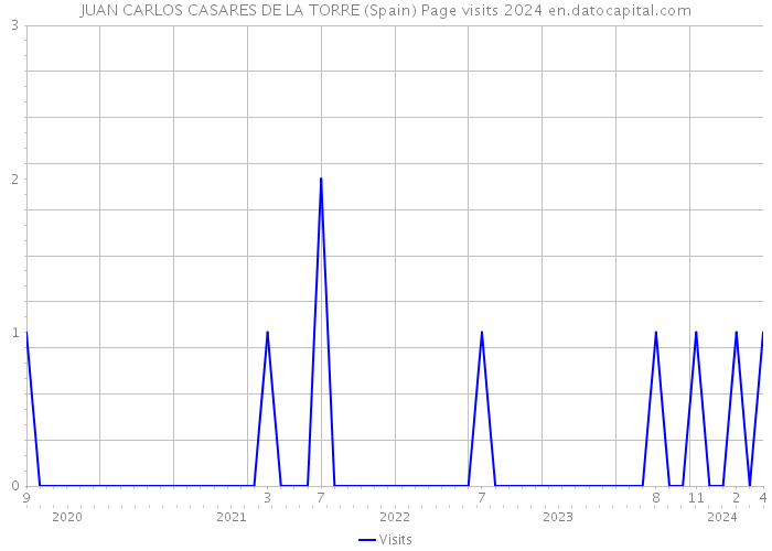 JUAN CARLOS CASARES DE LA TORRE (Spain) Page visits 2024 