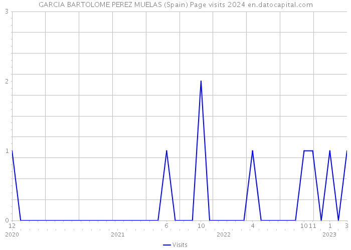 GARCIA BARTOLOME PEREZ MUELAS (Spain) Page visits 2024 