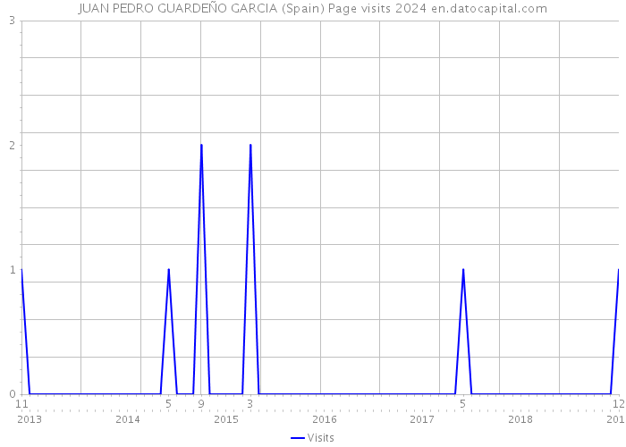 JUAN PEDRO GUARDEÑO GARCIA (Spain) Page visits 2024 