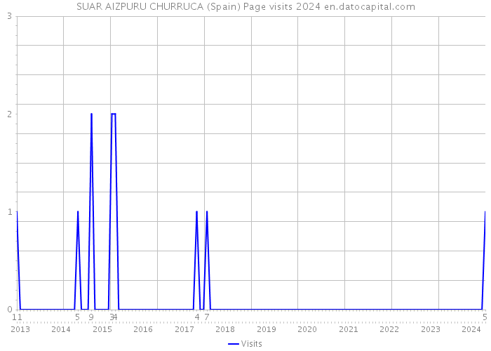 SUAR AIZPURU CHURRUCA (Spain) Page visits 2024 