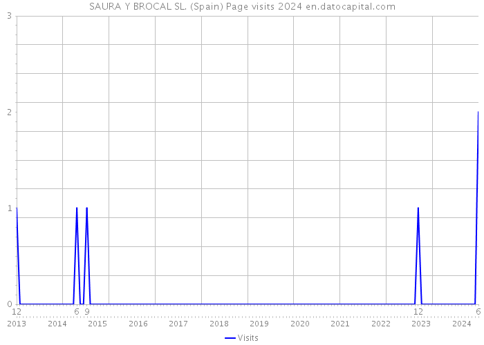 SAURA Y BROCAL SL. (Spain) Page visits 2024 