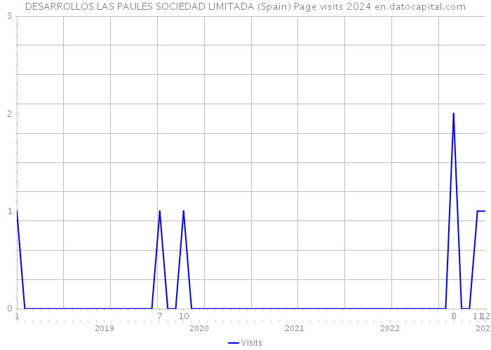 DESARROLLOS LAS PAULES SOCIEDAD LIMITADA (Spain) Page visits 2024 