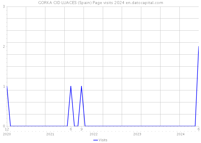 GORKA CID LUACES (Spain) Page visits 2024 