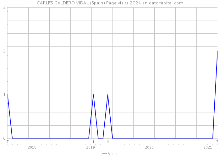 CARLES CALDERO VIDAL (Spain) Page visits 2024 