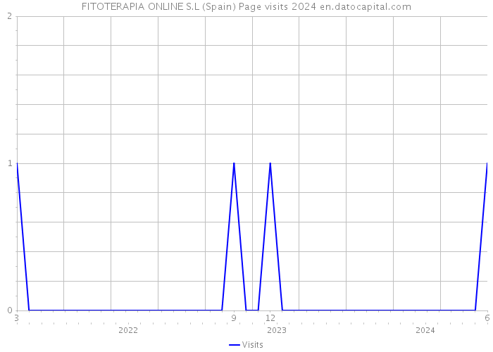 FITOTERAPIA ONLINE S.L (Spain) Page visits 2024 