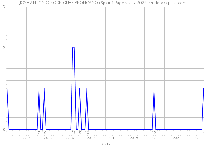 JOSE ANTONIO RODRIGUEZ BRONCANO (Spain) Page visits 2024 