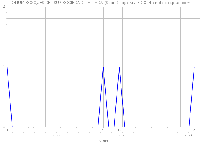 OLIUM BOSQUES DEL SUR SOCIEDAD LIMITADA (Spain) Page visits 2024 