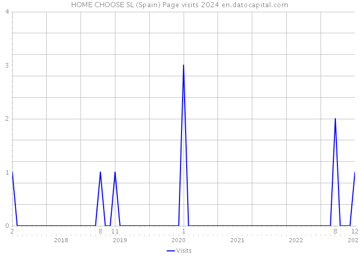 HOME CHOOSE SL (Spain) Page visits 2024 