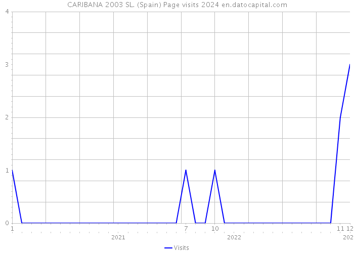 CARIBANA 2003 SL. (Spain) Page visits 2024 