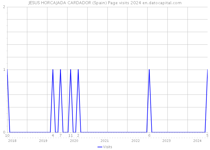 JESUS HORCAJADA CARDADOR (Spain) Page visits 2024 