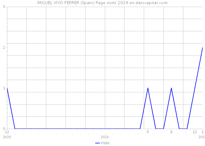 MIGUEL VIVO FERRER (Spain) Page visits 2024 