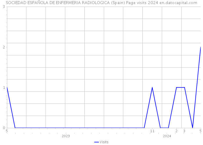 SOCIEDAD ESPAÑOLA DE ENFERMERIA RADIOLOGICA (Spain) Page visits 2024 