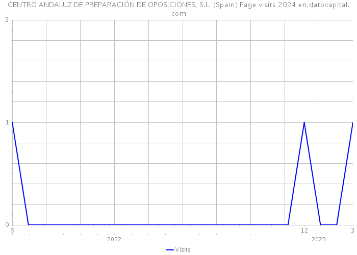 CENTRO ANDALUZ DE PREPARACIÓN DE OPOSICIONES, S.L. (Spain) Page visits 2024 