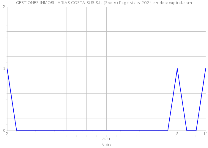 GESTIONES INMOBILIARIAS COSTA SUR S.L. (Spain) Page visits 2024 