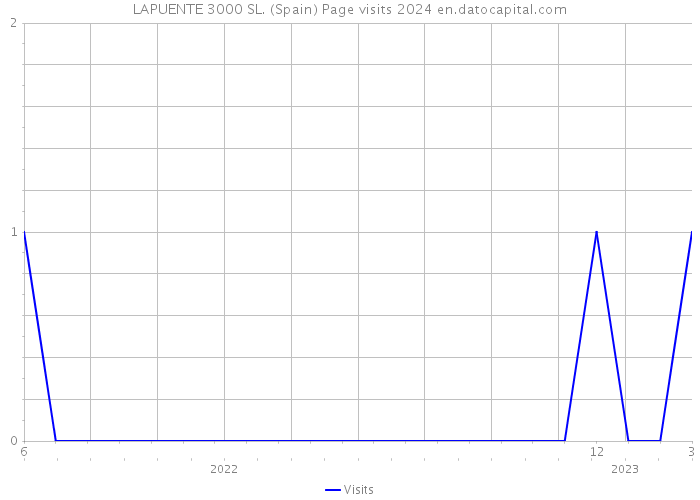 LAPUENTE 3000 SL. (Spain) Page visits 2024 
