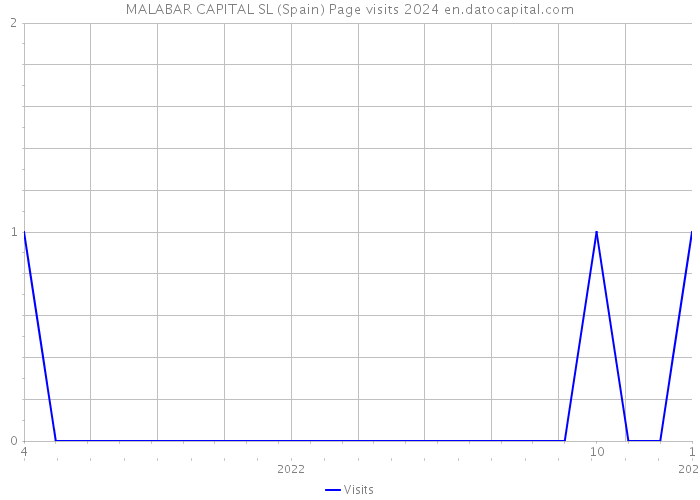 MALABAR CAPITAL SL (Spain) Page visits 2024 