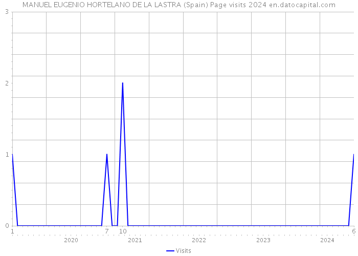 MANUEL EUGENIO HORTELANO DE LA LASTRA (Spain) Page visits 2024 