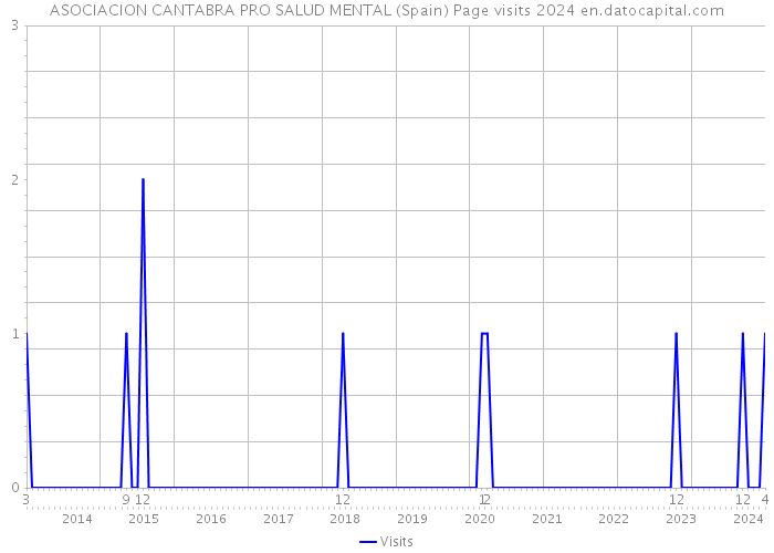 ASOCIACION CANTABRA PRO SALUD MENTAL (Spain) Page visits 2024 