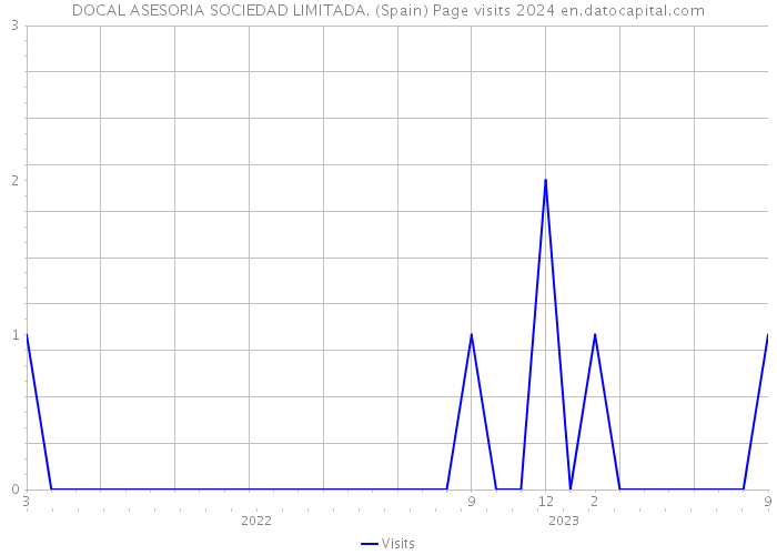 DOCAL ASESORIA SOCIEDAD LIMITADA. (Spain) Page visits 2024 