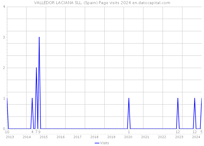 VALLEDOR LACIANA SLL. (Spain) Page visits 2024 