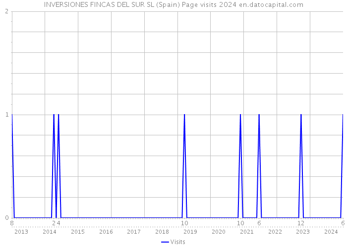 INVERSIONES FINCAS DEL SUR SL (Spain) Page visits 2024 