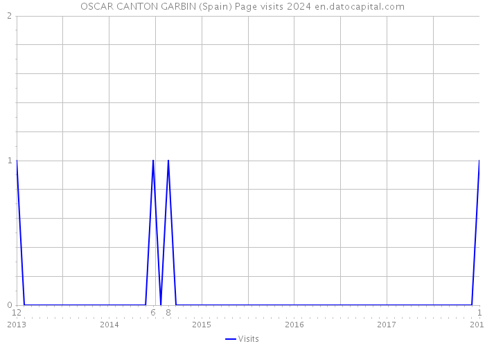 OSCAR CANTON GARBIN (Spain) Page visits 2024 