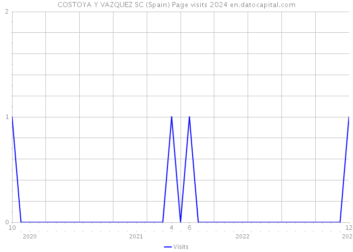 COSTOYA Y VAZQUEZ SC (Spain) Page visits 2024 