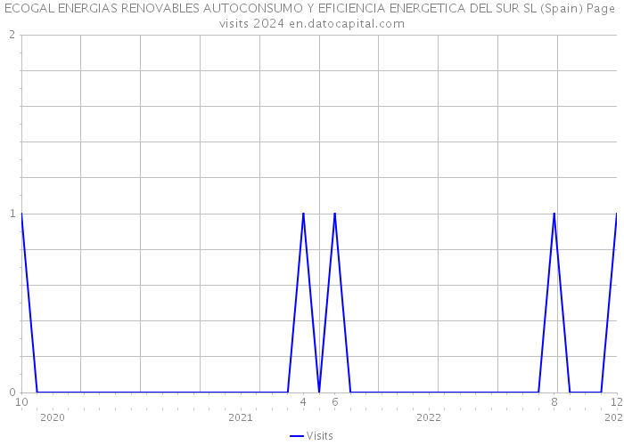 ECOGAL ENERGIAS RENOVABLES AUTOCONSUMO Y EFICIENCIA ENERGETICA DEL SUR SL (Spain) Page visits 2024 