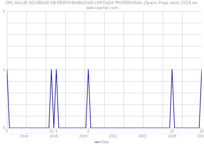 ORL SALUD SOCIEDAD DE RESPONSABILIDAD LIMITADA PROFESIONAL (Spain) Page visits 2024 