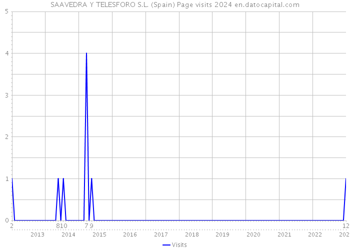 SAAVEDRA Y TELESFORO S.L. (Spain) Page visits 2024 