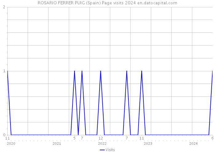 ROSARIO FERRER PUIG (Spain) Page visits 2024 