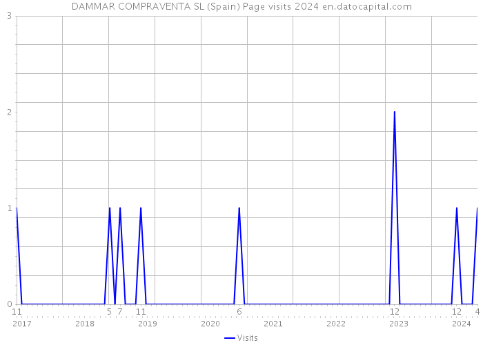 DAMMAR COMPRAVENTA SL (Spain) Page visits 2024 