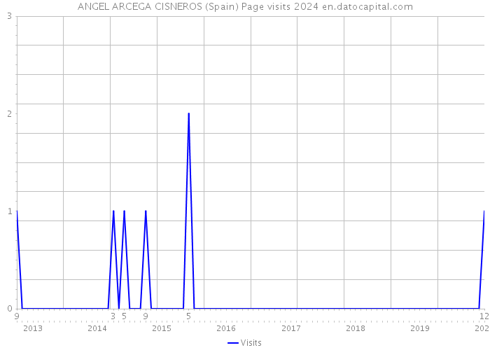 ANGEL ARCEGA CISNEROS (Spain) Page visits 2024 