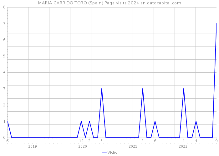 MARIA GARRIDO TORO (Spain) Page visits 2024 