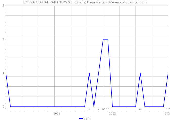 COBRA GLOBAL PARTNERS S.L. (Spain) Page visits 2024 