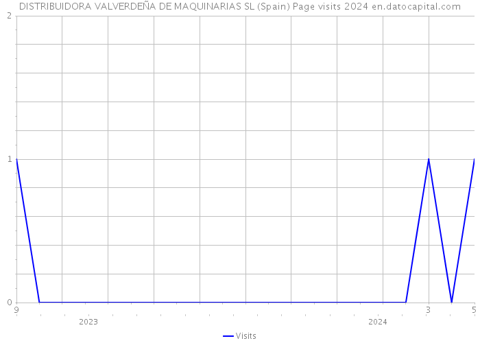 DISTRIBUIDORA VALVERDEÑA DE MAQUINARIAS SL (Spain) Page visits 2024 