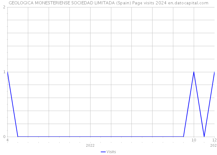 GEOLOGICA MONESTERIENSE SOCIEDAD LIMITADA (Spain) Page visits 2024 