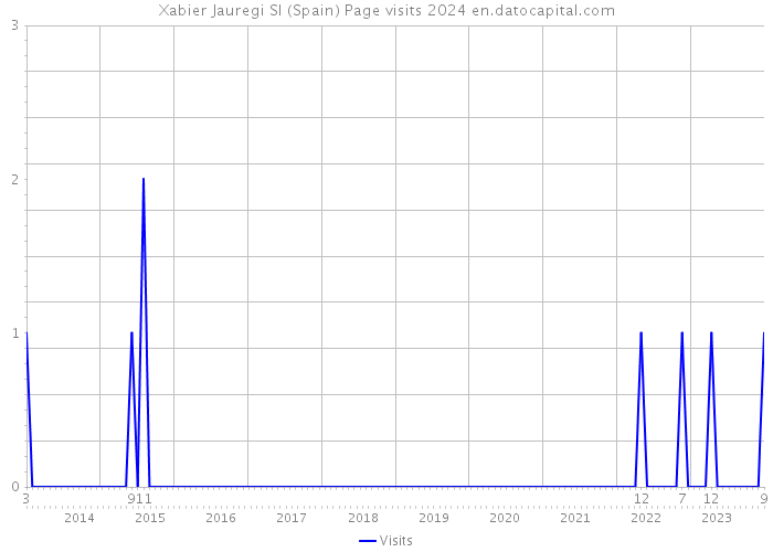 Xabier Jauregi Sl (Spain) Page visits 2024 