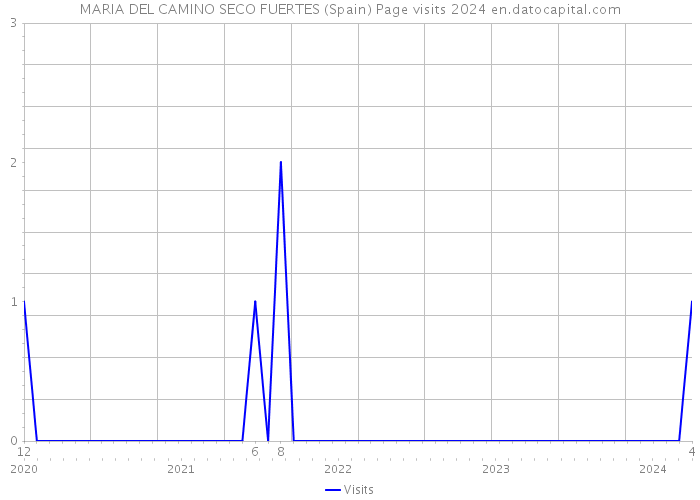 MARIA DEL CAMINO SECO FUERTES (Spain) Page visits 2024 