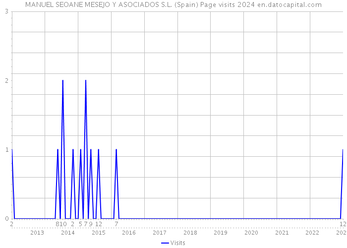 MANUEL SEOANE MESEJO Y ASOCIADOS S.L. (Spain) Page visits 2024 