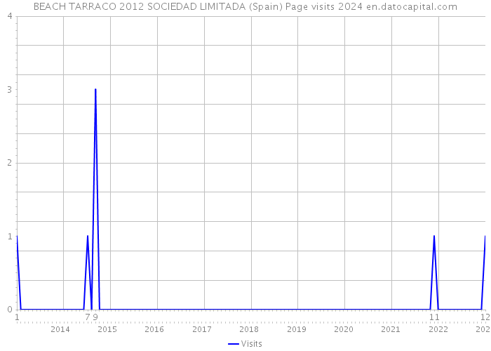 BEACH TARRACO 2012 SOCIEDAD LIMITADA (Spain) Page visits 2024 