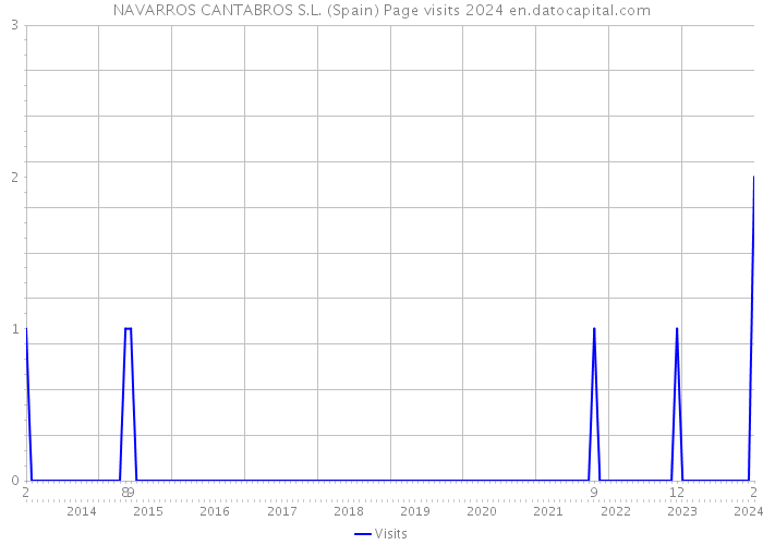 NAVARROS CANTABROS S.L. (Spain) Page visits 2024 
