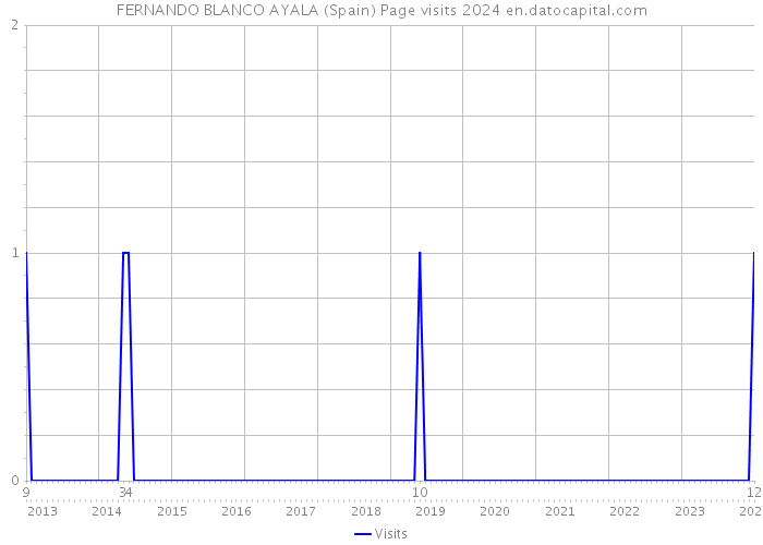 FERNANDO BLANCO AYALA (Spain) Page visits 2024 