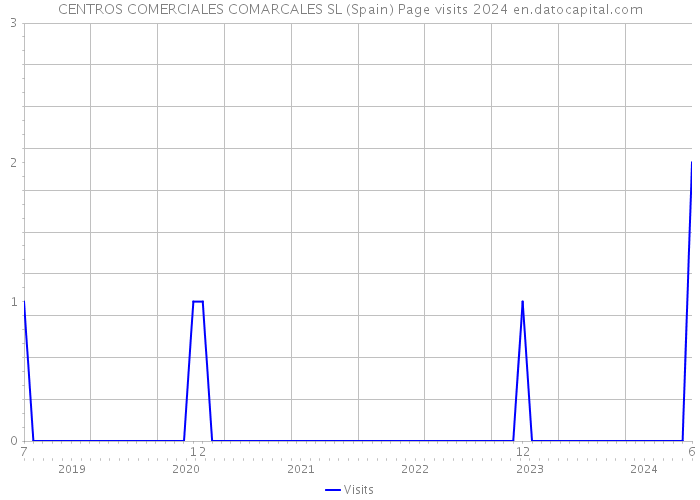 CENTROS COMERCIALES COMARCALES SL (Spain) Page visits 2024 