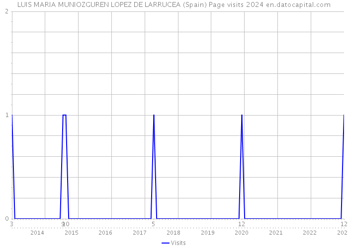 LUIS MARIA MUNIOZGUREN LOPEZ DE LARRUCEA (Spain) Page visits 2024 