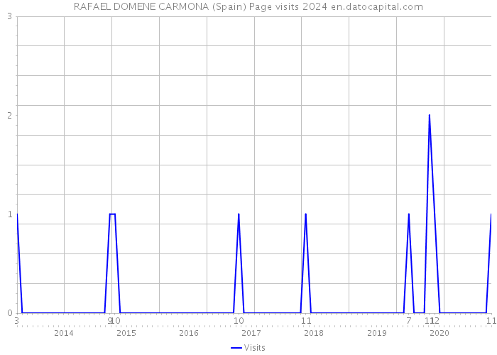 RAFAEL DOMENE CARMONA (Spain) Page visits 2024 